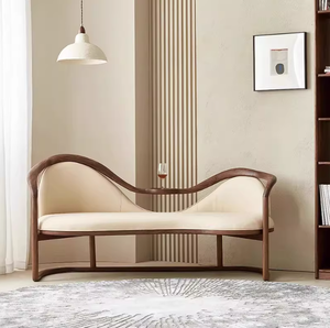 ม้านั่งสไตล์จีน, โซฟาไม้เนื้อแข็ง, เก้าอี้พักผ่อน, เก้าอี้คู่แบบแถวตรง, เก้าอี้โซฟา, เก้าอี้โซฟาในห้องนอน - Product Image 1