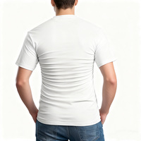 T-shirt vierge respirant pour homme, coupe classique, 100 % coton tissé, délavé à l'acide, imprimé numériquement avec logo personnalisé, haute qualité, best-seller