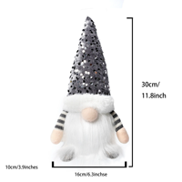 Gnome de Noël en tricot assis lumineux 2026 – Cadeau de Noël avec lampe