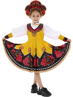 Costume folklorique russe pour enfants - Robe Sarafan traditionnelle et chemise Rubashka pour garçons et filles - Tenue de danse slavie et vêtements de jour culturels