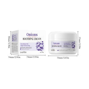 SADOER Oignon <span class=keywords><strong>Crème</strong></span> Hydratante Apaisante Soulagement d'Urgence pour Peaux Sensibles Sèches de Saison - Product Image 5
