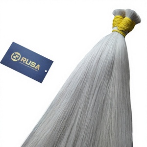 Cheveux humains blonds et bruns en gros, 100 % naturels, qualité supérieure, cheveux vierges vietnamiens, super double drawn, couleur tendance - Product Image 1