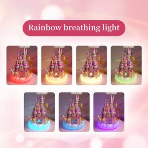 Blocs de construction Château de Princesse EPT avec lumière LED, base nuageuse, jouet de construction DIY, cadeau pour filles - Product Image 4