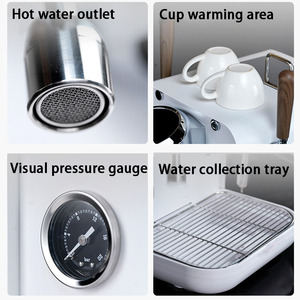 Stainless Steel <b>Coffee</b> <b>Machine</b> Semi <b>Automatic</b> Espresso Maker Professional for Home and Office Household <b>Coffee</b> <b>Machine</b> - Product Image 2
