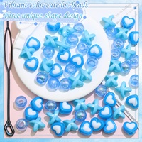 60 Perles pour Cheveux pour Enfants, Grandes Perles pour Tresses et Dreadlocks, Accessoires Multi-formes, Perles pour Cheveux pour Femmes et Filles