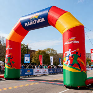 定制广告充气门拱Arco可充气<span class=keywords><strong>Arcoiris</strong></span>，带发光二极管照明，用于户外比赛活动装饰 - Product Image 2