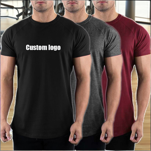 Men's Gym <strong>Compression</strong> <strong>Shirt</strong> 95% Cotton 5% Spandex Regular Fit Blank Solid <strong>Black</strong> Quick Dry Fitness T-<strong>Shirt</strong> Casual Style - Product Image 2