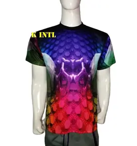 Luxury Special New Designs Sublimation Printing T-Shirt on Cotton Jersey Fabrics/Custom All Over Sublimation T-Shirt Breathable