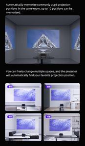 Projecteur laser triple JMGO N3 Series MALC 3.0, haute luminosité, 4K Ultra HD, <span class=keywords><strong>cinéma</strong></span> maison intelligent avec mémoire automatique 3D ToF - Product Image 6