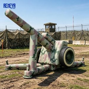 Artillerie gonflable résistante aux intempéries avec compatibilité multi-véhicules et structure gonflable pour les exercices de formation sur le terrain REMEYA - Product Image 1