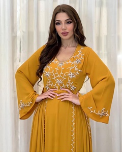 Medio Oriente, Europa e America. Dubai Appliques ricamato esportazione per gli abiti, festa musulmana elegante e abiti da banchetto. - Product Image 6