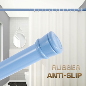 Barra de Cortina de Ducha de Metal Ajustable de 0.7-1.2m, Nueva, de 25mm <span class=keywords><strong>para</strong></span> Baño - Product Image 2