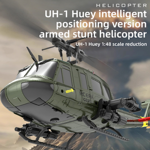 JJRC C032 UH-1 1/48 Échelle 6 Canaux Aileron Gratuit Stunt Hélicoptère Jouets 2.4g Rc Fighter Hobby <span class=keywords><strong>Avion</strong></span> Avec Positionnement Intelligent - Product Image 2