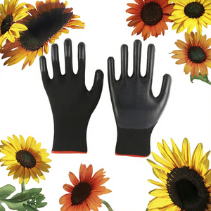 Guantes de Seguridad Recubiertos de Nitrilo Blanco Azul, Antideslizantes, Transpirables, Resistentes al Desgaste, Sin Polvo, Sin Silicona, Textura Suave, 25 cm - Product Image 2