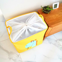 Organisation de lavage à domicile dessin animé dinosaure panier à linge pour jouets boîte pour enfants pliable enfants bébé panier de rangement en tissu