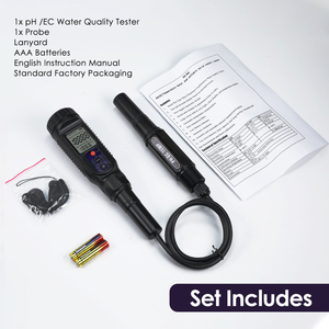 Testeur numérique 3-en-1 de pH, EC et température, étanche IP65, pour eau, viandes, aliments souples et solides, livraison gratuite - Product Image 4