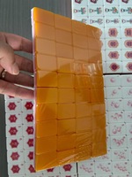 Jeu de Mahjong Américain Classique Moderne Orange Champagne en Acrylique à Quatre Couches de Haute Qualité pour Divertissement Familial en Extérieur