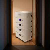 Système de stockage d'énergie solaire avec batterie LiFePO4 empilable SPS001, panneaux photovoltaïques, onduleur hybride 10 Kva