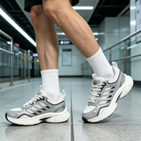 Chaussures de sport décontractées pour hommes à lacets, semelle épaisse, personnalisées OEM, légères et confortables pour la marche