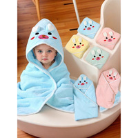 Peignoir de bain pour enfants à motif animalier, serviette de bain à capuche hypoallergénique pour bébé, idéale pour la plage et le spa