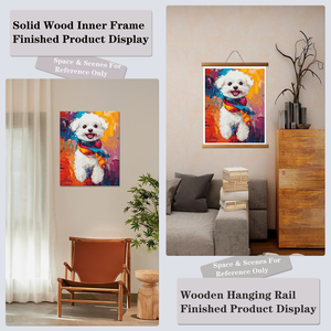 Paint by Numbers Kit Dog Scarneck puppy Canvas Art DIY Home Decor Animal Painting by Numbers - Product Image 6