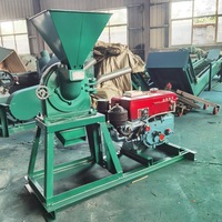 Nouvelle machine industrielle verticale de mouture de maïs et de céréales avec une capacité de 300 kg/h, broyeur multifonctionnel pour usage commercial