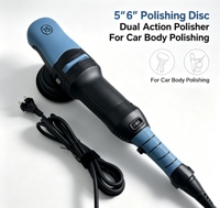 Pulidora de Doble Acción para Automóviles de 850W, Pulidora Orbital Aleatoria de 5-6 Pulgadas para Corrección de Pintura de Automóviles