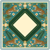 Tapis de jeu de mahjong américain Hortensia Zebra Charleston, motif floral aquarelle, antidérapant, insonorisant
