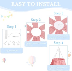 Kit de suspension de draperies de plafond pour mariages, draperies d'arche rose poudré, tissu de drapage en mousseline pour plafonds, pour décorations de réceptions de mariage - Product Image 5