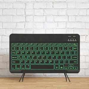 Clavier sans fil fin et rétroéclairé en ABS, 78 touches, rechargeable, disposition US, à ciseaux, pour téléphone portable et iPad - Product Image 2
