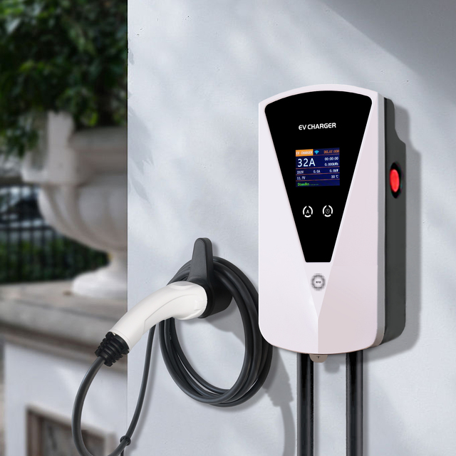 7KW 11KW 22KW Electric Car EV Charger Type2 GBT AC Wall Box New Home EV Charging Station