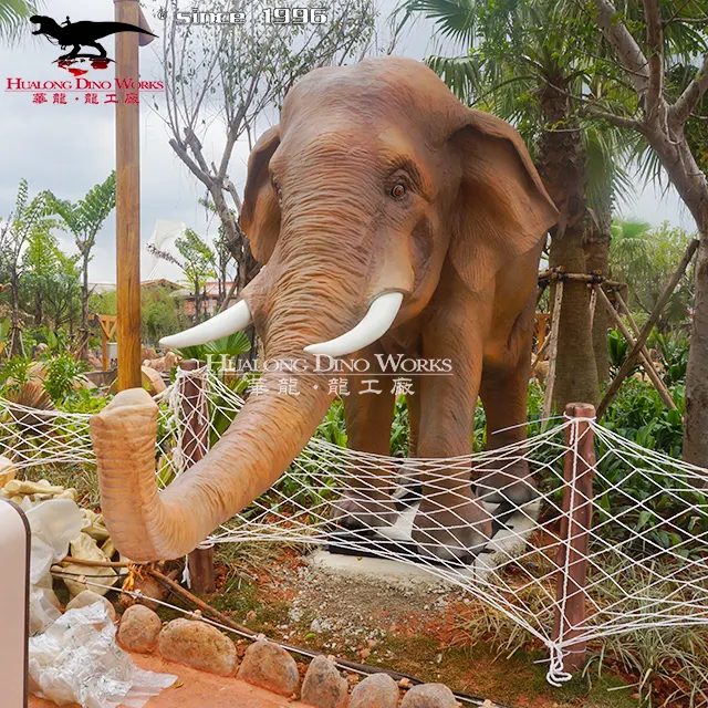 2023 Simulação De Eventos Elefante Animal Animatronic Para Educação