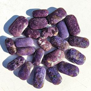 Piedra de Lepidolita Natural Pulida en Forma Ovalada para Decoración del Hogar y Regalos Navideños, Venta al Por Mayor - Product Image 6