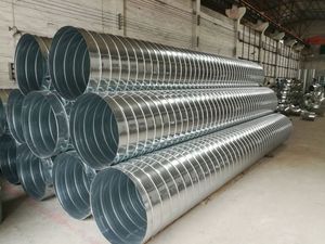Conduit spiralé <span class=keywords><strong>galvanisé</strong></span> 80x2000mm, épaisseur 0,5-2,0mm, pour ventilation CVC et climatisation - Product Image 6