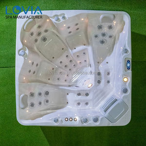 Vente en gros Nouveau design Bain à remous Balboa Bain à remous extérieur carré <span class=keywords><strong>Caldera</strong></span> Jakuzzi de luxe avec grand jacuzzi - Product Image 2