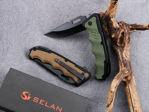 Coltello Tascabile Pieghevole SELAN Lama in Acciaio 3Cr13 Manico in TPR Coltello da Campeggio OEM CT832 - Product Image 5