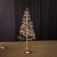 Robuste Metall-Feiertagsdekoration für Innen- und Außenbereich, Stabile Eisenkunst-Tannenbaum-Beleuchtung, Hochglänzende Festliche Leuchte