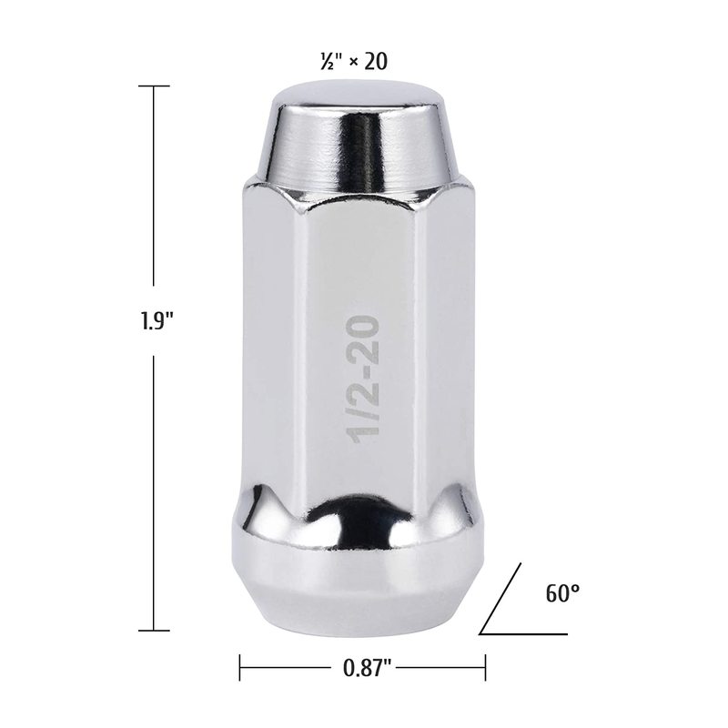 1 2x20 Lug Nuts 1 2