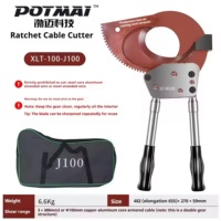 Herramienta de Corte de Cables Manual Hidráulica J-100 con Sistema de Trinquete para Trabajos con Cables