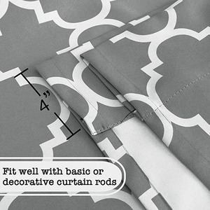 Thermal Insulated Blackout Kitchen <b>Curtains</b> for Small Window, <b>Tie</b> up Shades Grommet <b>Top</b> Kitchen <b>Curtains</b> Window - Product Image 2