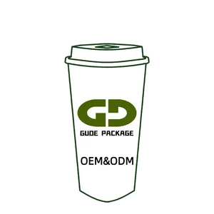 Custom Designed Disposable Plastic Cup With Lid And Logo For Bubble Tea Coffee Juice Smoothie