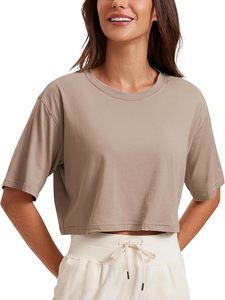 Venta al por mayor de encargo de bajo precio recortada Top Hip <span class=keywords><strong>Pop</strong></span> 100% algodón en blanco de gran tamaño Puff impresión camiseta - Product Image 4
