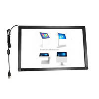 Cadre tactile IR sans pilote USB IBoard 55/65/75/86 pouces avec kit de superposition 20 points pour kiosque à écran LCD nouveau produit
