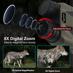 견고한 방수 디지털 야간 투시경 고글 어둠 사냥을위한 야외 모험을위한 4K 녹음 쌍안경 - Product Image 4