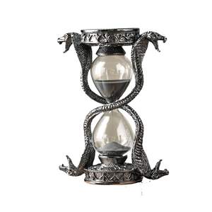 XinZhiRun gothique serpent sablier 6in 15min, noir Vintage sablier mythique bureau décor Statue cadeau - Product Image 1