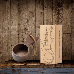 Cuillère <span class=keywords><strong>doseuse</strong></span> en bois de noyer durable pour une dosage précise du <span class=keywords><strong>café</strong></span> et du thé, ustensile de cuisine écologique - Product Image 2