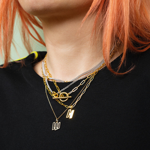 Mode Sieraden 925 Sterling Zilver 18K Verguld Verstelbare Ot Paperclip Chunky Ketting Ketting Voor Vrouwen - Product Image 5