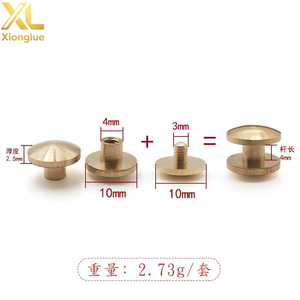 หมุดย้ำโลหะสีเงินทองขนาด 4 มม. ถึง 25 มม. แบบครึ่งวงกลม หัวโดม - Product Image 6