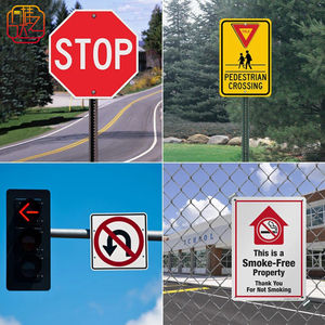 Set di Segnali Stradali Riflettenti Conformi MUTCD - Regolamenti di Parcheggio/Limiti di Velocità/<span class=keywords><strong>Segnaletica</strong></span> Direzionale in Alluminio <span class=keywords><strong>per</strong></span> la Sicurezza <span class=keywords><strong>Stradale</strong></span> - Product Image 2