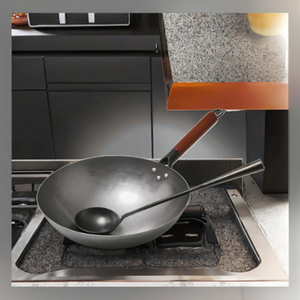 <span class=keywords><strong>Wok</strong></span> chino de acero al carbono nitrurado con fondo redondo, sin recubrimiento, ecológico, para saltear y cocinar, ollas de cocina al por mayor - Product Image 2